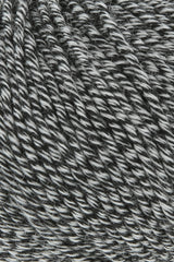 Lang Yarns Merino 120 Yarn, 120m / 50g – Black/White Mouliné (0154), yarn texture