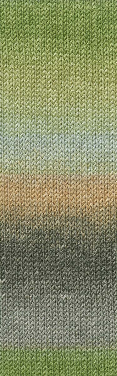Lang Yarns Merino 120 Dégradé – 50g / 120m – Olive/Corn (0014) – detail