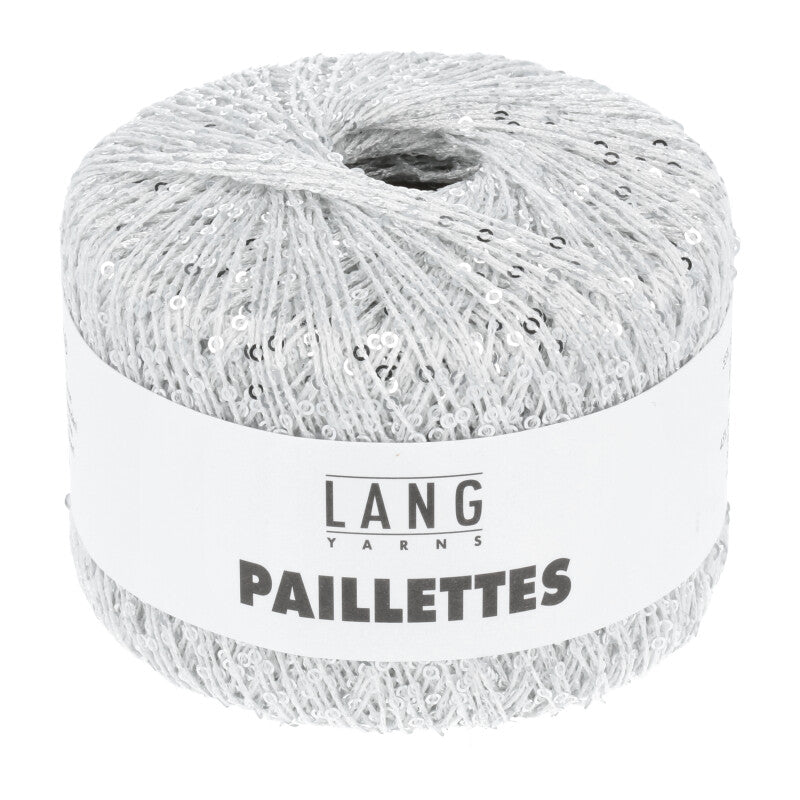 Lang Yarns Paillettes – 25g / 112m – White/Silver (0001)