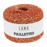 Lang Yarns Paillettes – 25g / 112m – Red/Gold (0060)