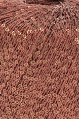Lang Yarns Paillettes – 25g / 112m – Terracotta (0076) – detail
