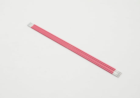 KnitPro Double Points – vibrant aluminium for smooth knitting.