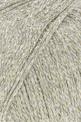 Lang Yarns Lamé Soft – 50g / 190m – Offwhite/Gold (0094) – detail