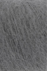 Lang Yarns Mohair Luxe Yarn, 175m / 25g – Anthracite (0070), yarn texture