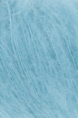 Lang Yarns Mohair Luxe Yarn, 175m / 25g – Light Turquoise (0079), yarn texture