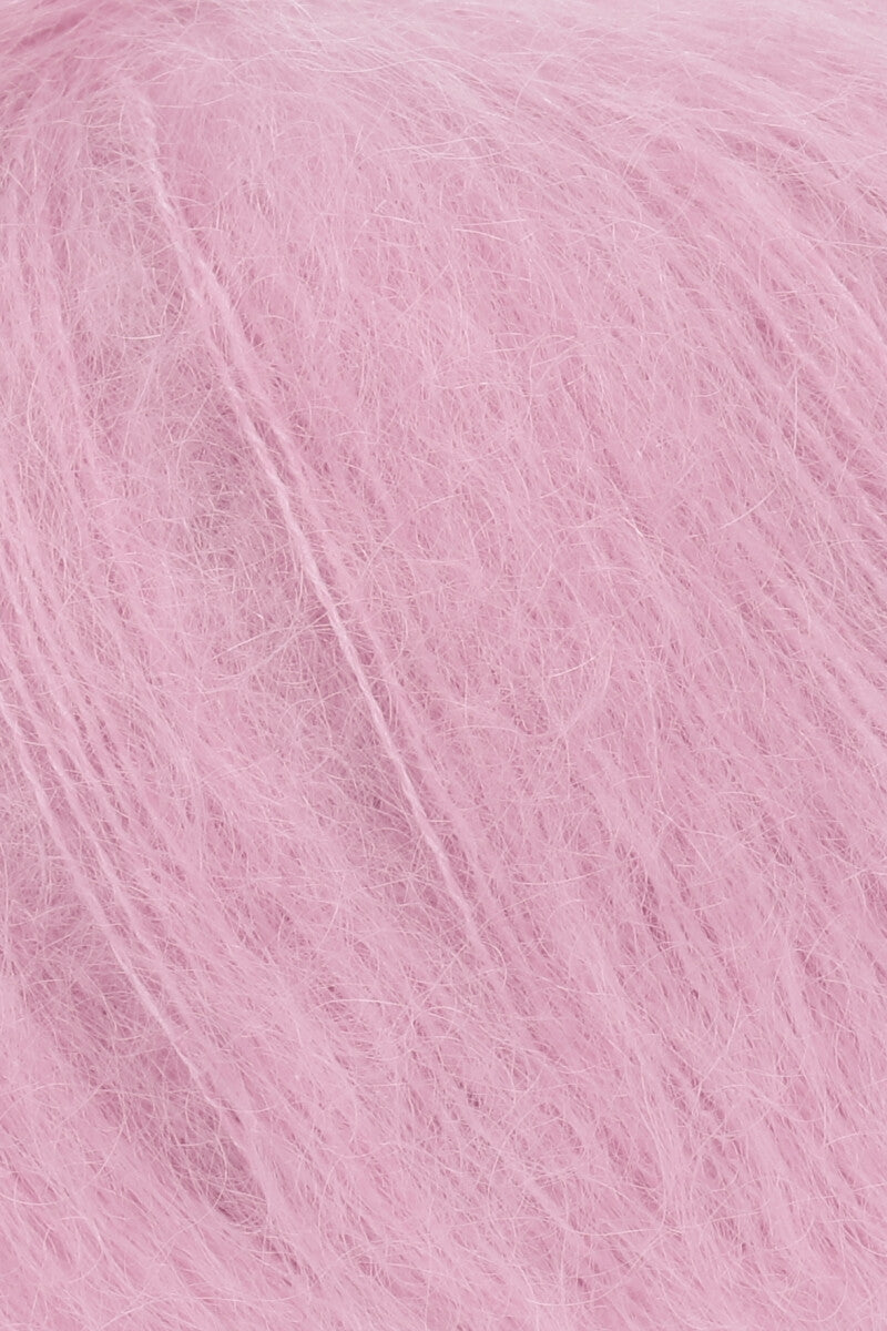 Lang Yarns Mohair Luxe Yarn, 175m / 25g – Light Rose (0109), yarn texture