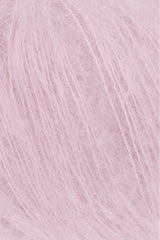 Lang Yarns Mohair Luxe Yarn, 175m / 25g – Dusky Pink (0148), yarn texture