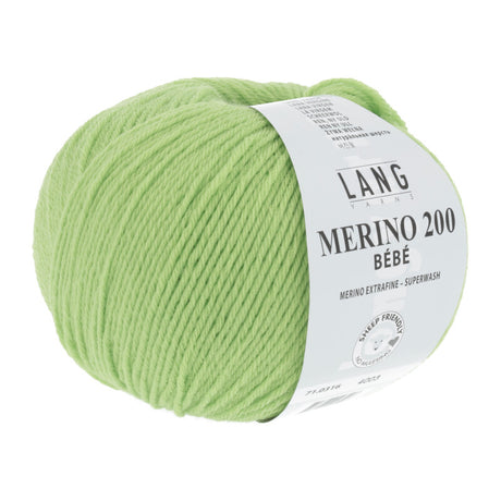 Lang Yarns Merino 200 Bébé Yarn, 203m / 50g – Apple (0316)