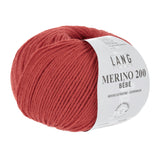 Lang Yarns Merino 200 Bébé Yarn, 203m / 50g – Red (0360)