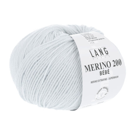 Lang Yarns Merino 200 Bébé Yarn, 203m / 50g – Baby Blue (0506)