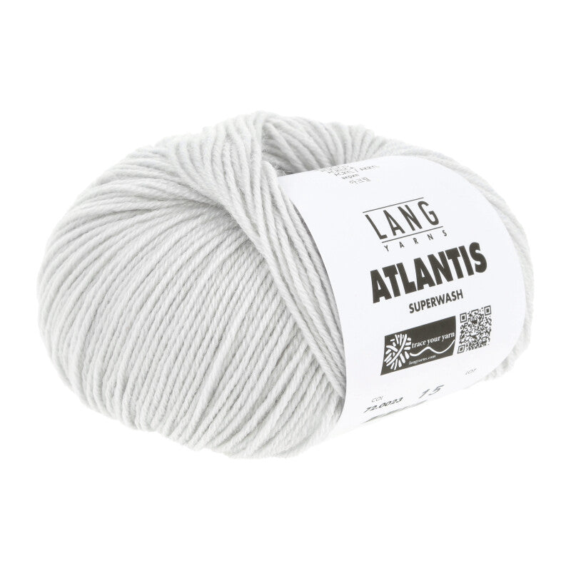 Lang Yarns Atlantis – 50g / 135m – Light Grey (0023)
