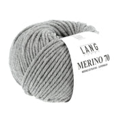Lang Yarns Merino 70 – 50g / 70m – Grey Mélange (0003)
