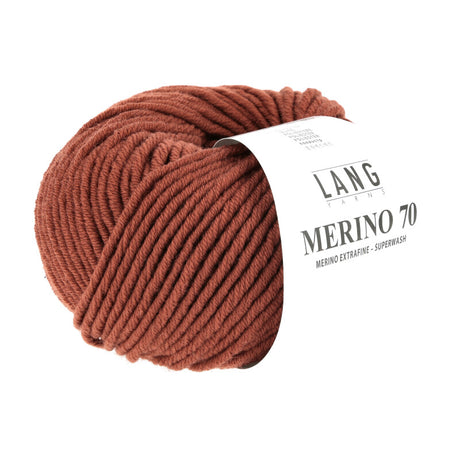 Lang Yarns Merino 70 – 50g / 70m – Cognac (0115)