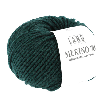 Lang Yarns Merino 70 – 50g / 70m – Dark Green (0218)