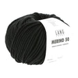 Lang Yarns Merino 50 – 100g / 90m – Black (0004)