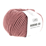 Lang Yarns Merino 50 – 100g / 90m – Rosewood (0187)