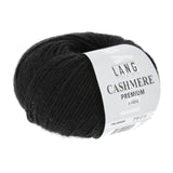 Lang Yarns Cashmere Premium Yarn, 115m / 25g – Black (0004)