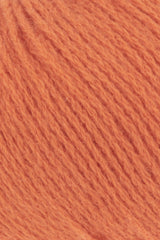 Lang Yarns Cashmere Premium Yarn, 115m / 25g – Orange (0159), yarn texture