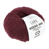 Lang Yarns Merino 400 Lace – 25g / 200m – Bordeaux Mélange (0064)