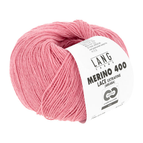 Lang Yarns Merino 400 Lace – 25g / 200m – Chewing Gum Mélange (0129)