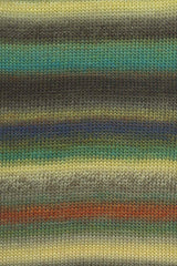 Lang Yarns Mille Colori Baby – 50g / 190m – Navy/Baby Yellow/Emerald (0220) – detail