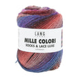 Lang Yarns Mille Colori Socks & Lace Luxe – 100g / 400m – Brown/Red/Violet (0219)