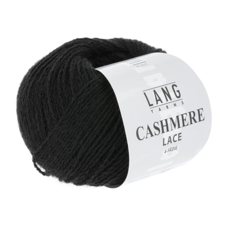 Lang Yarns Cashmere Lace – 25g / 165m – Black (0004)