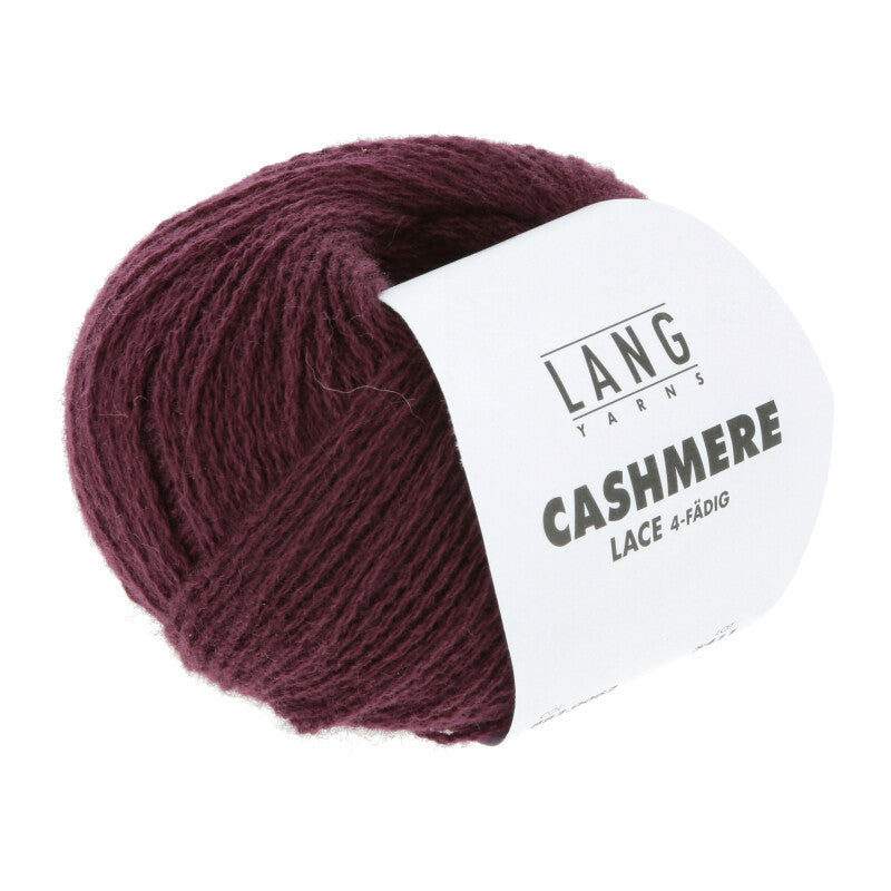 Lang Yarns Cashmere Lace – 25g / 165m – Wine (0062)