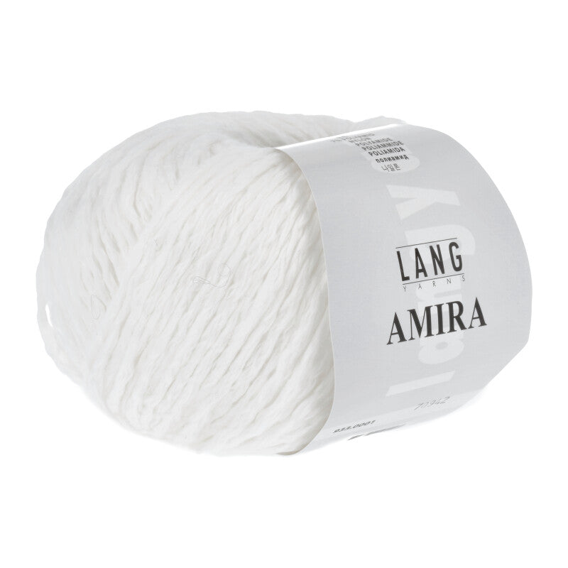 Lang Yarns Amira – 50g / 100m – White (0001)
