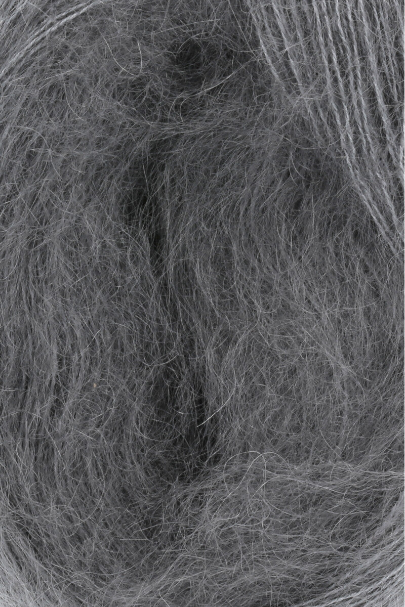 Lang Yarns Lace Yarn, 310m / 25g – Grey Mélange (0005), yarn texture