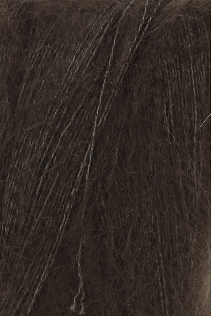 Lang Yarns Lace Yarn, 310m / 25g – Dark Brown (0168), yarn texture