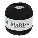 Lang Yarns Marisa – 100% Egyptian cotton yarn, 50g/210m – Black (0004)