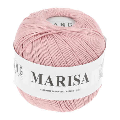 Lang Yarns Marisa – 100% Egyptian cotton yarn, 50g/210m – Middle Rose (0048)