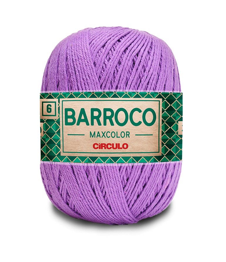 Crochet hook paired with Circulo Barroco Maxcolor Cotton Yarn.