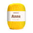 Circulo ANNE - 100% mercerized Cotton Yarn, 500m / 147g - Yellow ball of yarn with a 'Circulo Anne' label on a white background