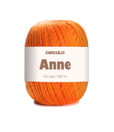 Circulo ANNE - 100% mercerized Cotton Yarn, 500m / 147g - Orange ball of yarn with a Circulo Anne label on a white background