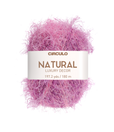 Circulo Natural Luxury Decor - Fluffy  Effect Yarn, 180 m / 280 g - Ball of pink yarn with Circulo label on a white background