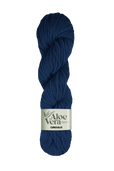 Circulo Aloe Vera Yarn 121m / 100g - Blue skein of yarn with a visible label on a white background