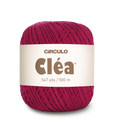 Circulo Clea 100% Cotton Yarn for Crochet and Knitting, 500m/75 gr - Leo Hobby -  Ball of pink yarn with 'Circulo Clea' label on a white background