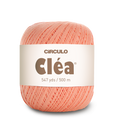 Circulo Clea 100% Cotton Yarn for Crochet and Knitting, 500m/75 gr - Leo Hobby -  Ball of pink yarn with 'Circulo Clea' label on a white background
