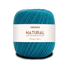 Circulo Natural Cotton Maxcolor (Barroco) 4/4 100% Cotton Yarn for Crochet and Knitting, 338m/200g - Leo Hobby -  Blue ball of yarn with a white label on a white background