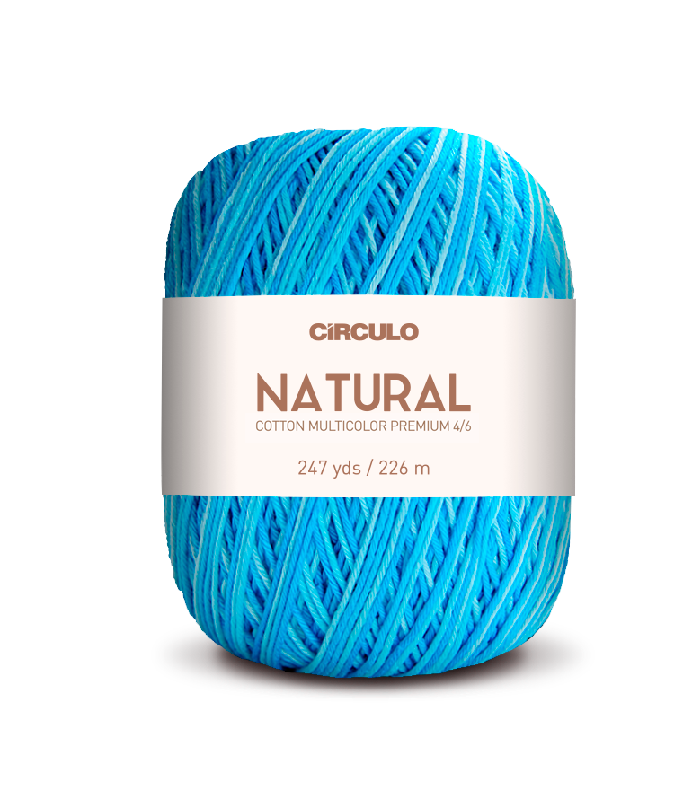 Círculo Barroco Multicolor Premium 4/6 – Brazilska bombažna preja (226m / 200g)