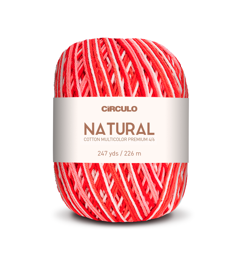 Círculo Barroco Multicolor Premium 4/6 – Brazilska bombažna preja (226m / 200g)