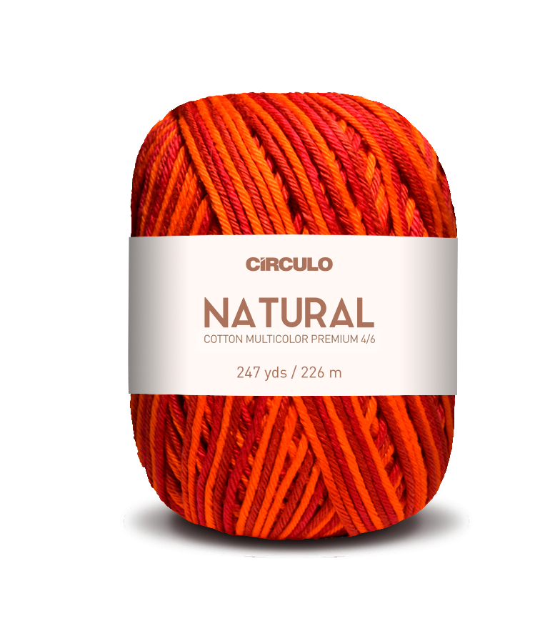 Círculo Barroco Multicolor Premium 4/6 – Brazilska bombažna preja (226m / 200g)