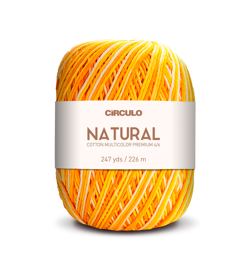 Círculo Barroco Multicolor Premium 4/6 – Brazilska bombažna preja (226m / 200g)