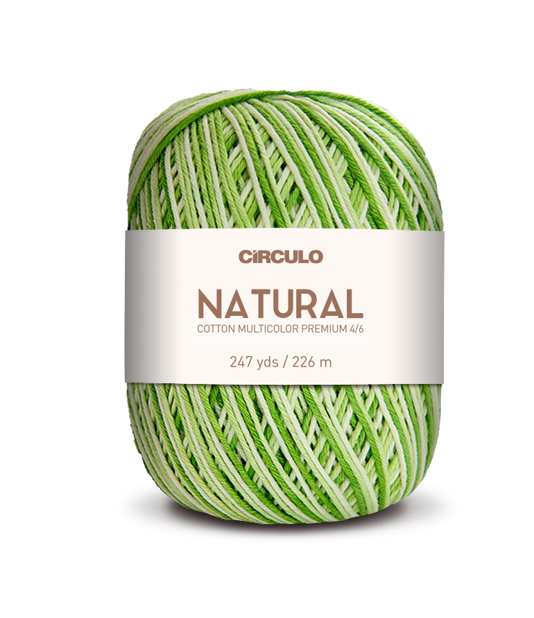 Círculo Barroco Multicolor Premium 4/6 – Brazilska bombažna preja (226m / 200g)
