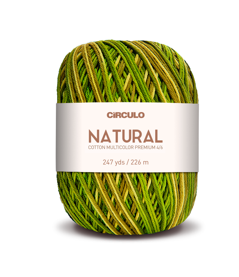 Círculo Barroco Multicolor Premium 4/6 – Brazilska bombažna preja (226m / 200g)