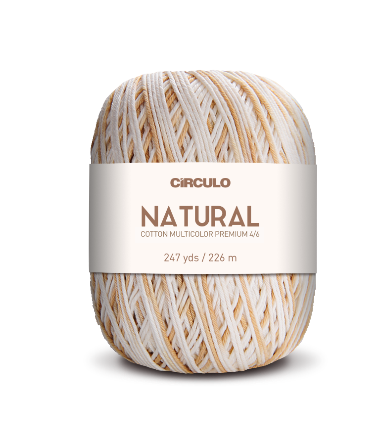 Círculo Barroco Multicolor Premium 4/6 – Brazilska bombažna preja (226m / 200g)