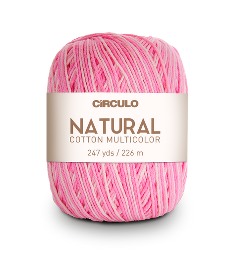 Círculo Natural Cotton Multicolor 4/6 – Hilo de algodón (226 m / 200 g)