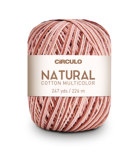 Círculo Natural Cotton Multicolor 4/6 – Hilo de algodón (226 m / 200 g)